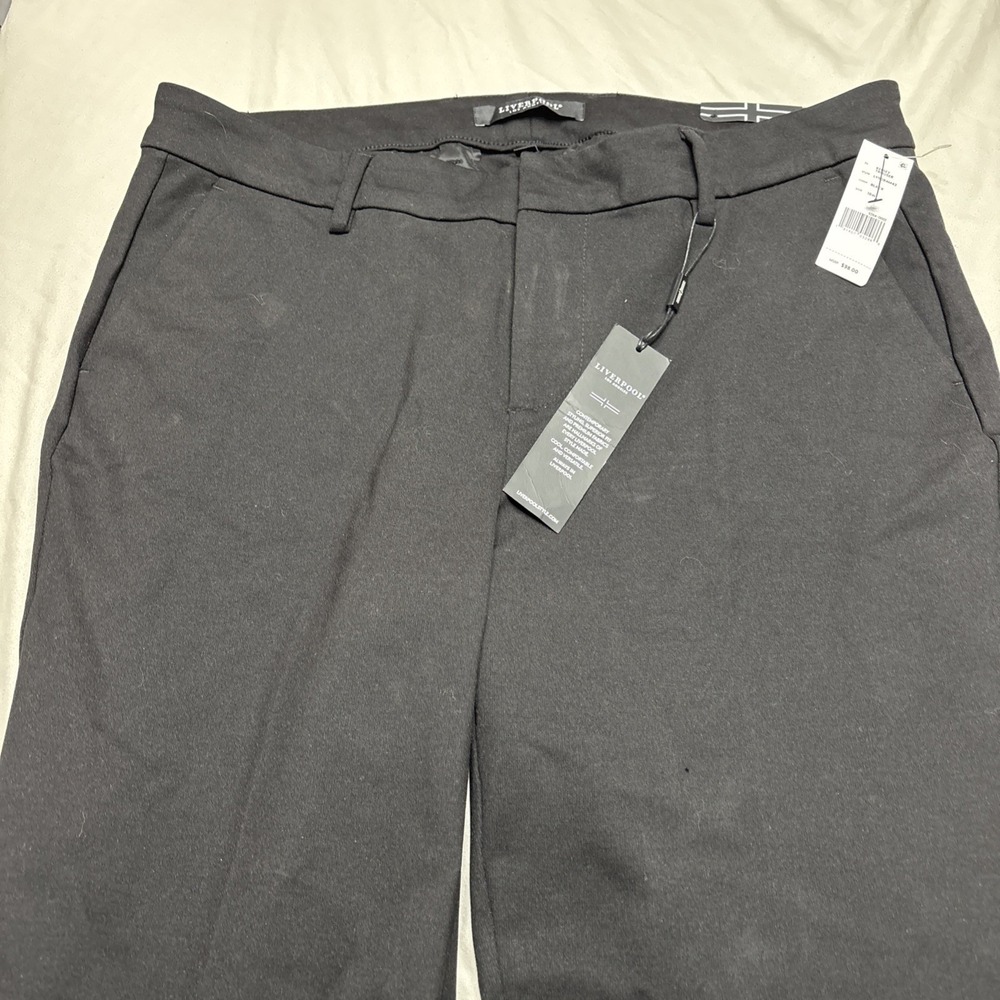 Liverpool Los Angeles Kelsey Trouser Pants Sz 16W Black Stretch Career - Picture 2 of 15